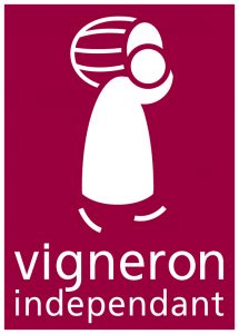 logo vigneron indépendant lie de vin